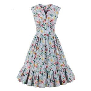 Robe Fleurie Année 50 - Louise Vintage