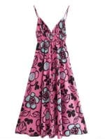 Robe Hippie Année 70 Fleurs - Louise Vintage