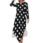 Robe Longue Année 70 Noire - Louise Vintage