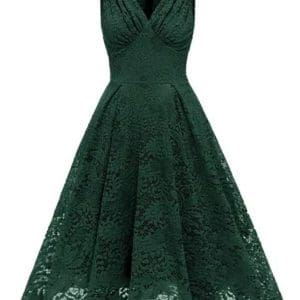 Robe Mariée Année 50 Verte - Louise Vintage