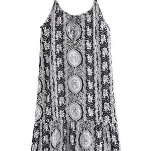 Robe Noire et Blanche Femme Année 70 - Louise Vintage