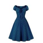 Robe Ouverte Vintage Bleu - Louise Vintage