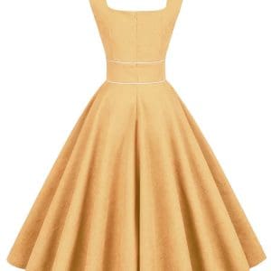 Robe Pin Up Année 50 Jaune - Louise Vintage