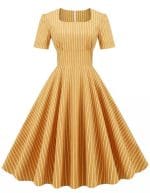 Robe Rétro Année 50 Jaune - Louise Vintage