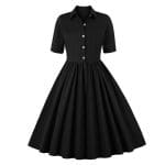 Robe Rétro Années 60 Noire - Louise Vintage
