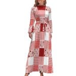 Robe Rouge et Blanche Année 70 - Louise Vintage