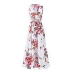 Robe Rouge et Blanche Années 70 - Louise Vintage