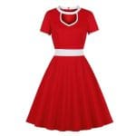 Robe Rouge Vintage Sweet Lady - Louise Vintage
