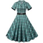 Robe Style Année 50 Verte - Louise Vintage