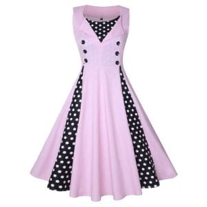 Robe Style Année 60 Femme Rose - Louise Vintage