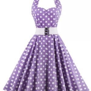Robe Style Année 60 Femme Violet - Louise Vintage