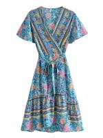 Robe Style Année 70 Fleurie - Louise Vintage