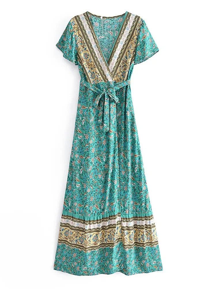 Robe Style Année 70 Fleurs - Louise Vintage