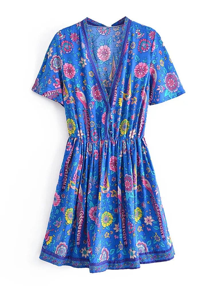 Robe Style Année 70 Nature - Louise Vintage