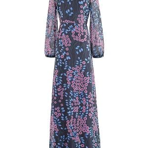 Robe Style Année 70 Violet - Louise Vintage