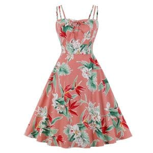 Robe Style Vintage Grande Taille Rose - Louise Vintage