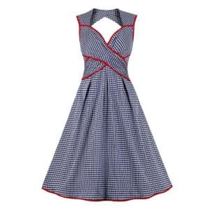 Robe Tablier Vintage Bleu - Louise Vintage