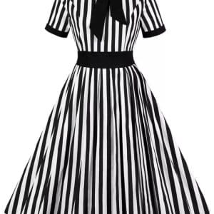 Robe Trapèze Vintage Noeud Ceinture - Louise Vintage