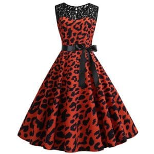 Robe Trapèze Vintage Tigrée - Louise Vintage