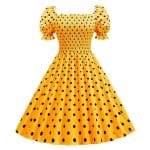 Robe Type Année 50 Jaune - Louise Vintage