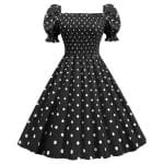 Robe Type Année 50 Noir - Louise Vintage