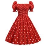 Robe Type Année 50 Rouge - Louise Vintage