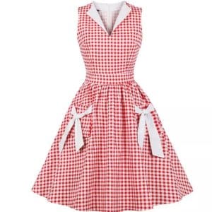 Robe Vichy Vintage Poches - Louise Vintage