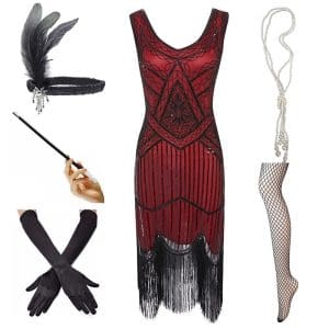 Robe Vintage 1920 Glamour (Avec Accéssoires) - Louise Vintage