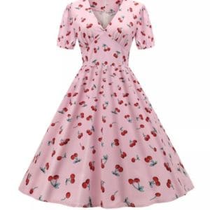 Robe Vintage 60s Cerises - Louise Vintage