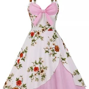 Robe Vintage Année 50 Rose - Louise Vintage