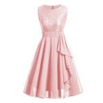Robe Vintage Année 50 Soir Rose - Louise Vintage