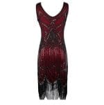 Robe Vintage Années 20 Gatsby Bordeaux - Louise Vintage
