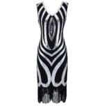 Robe Vintage Années 20 Noire Perles - Louise Vintage