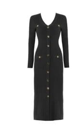Robe Vintage Années 40 Moulante Noire - Louise Vintage
