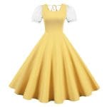 Robe Vintage Années 50 Jaune - Louise Vintage