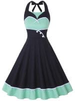 Robe Vintage Années 60 Grande Taille Vert - Louise Vintage