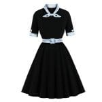 Robe Vintage Automne Noire - Louise Vintage