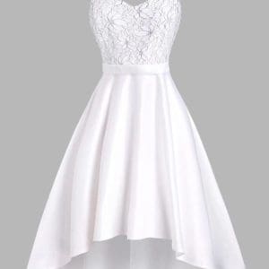 Robe Vintage Blanche Broderie - Louise Vintage