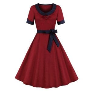 Robe Vintage Bordeaux - Louise Vintage