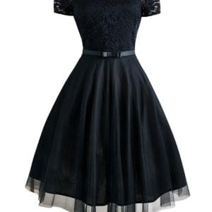 Robe Vintage Ceremonie Noir - Louise Vintage