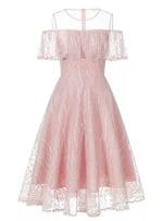 Robe Vintage Ceremonie Rose - Louise Vintage