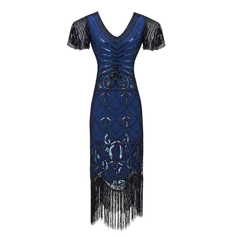 Robe Vintage Charleston Bleu - Louise Vintage