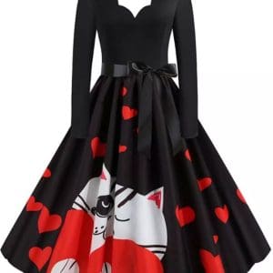 Robe Vintage Chat - Louise Vintage