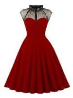 Robe Vintage Chic Rétro Voyante - Louise Vintage