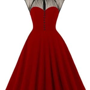 Robe Vintage Chic Rétro Voyante - Louise Vintage