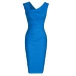 Robe Vintage Crayon Chic Bleu - Louise Vintage