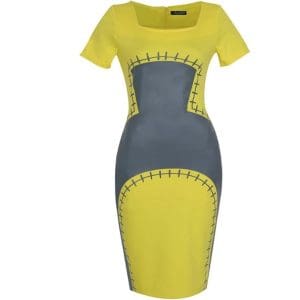 Robe Vintage Crayon Chic Jaune - Louise Vintage