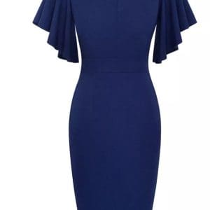 Robe Vintage Crayon Chic Marine - Louise Vintage