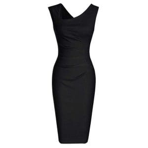 Robe Vintage Crayon Chic Noir - Louise Vintage