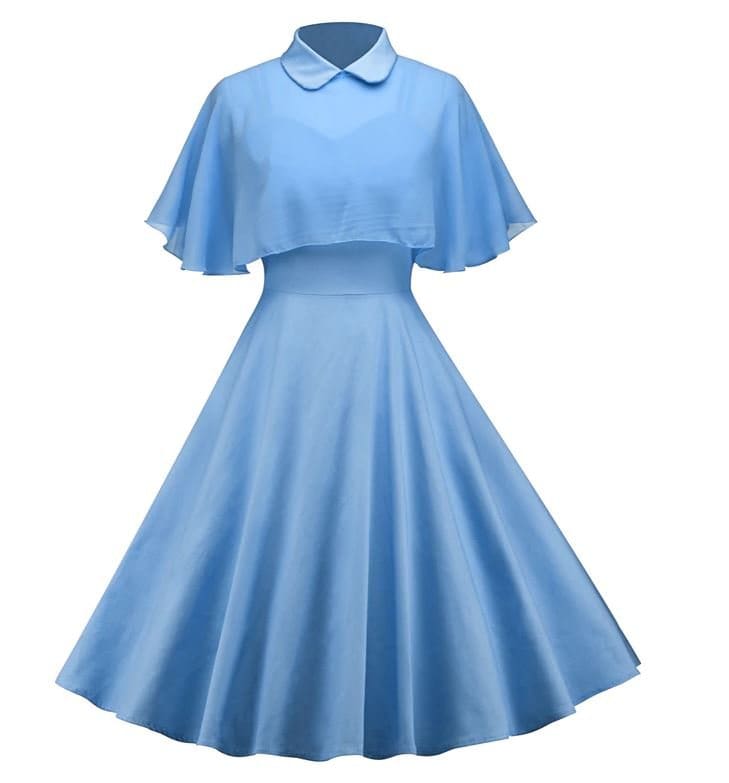 Robe Vintage de Soirée Bleu - Louise Vintage
